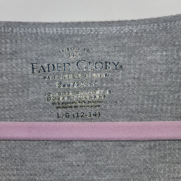 Faded Glory Long Sleeve Thermal Top. Size L - Picture 2 of 4